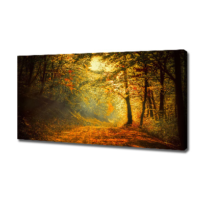 Tableau toile imprimée Forêt d'automne