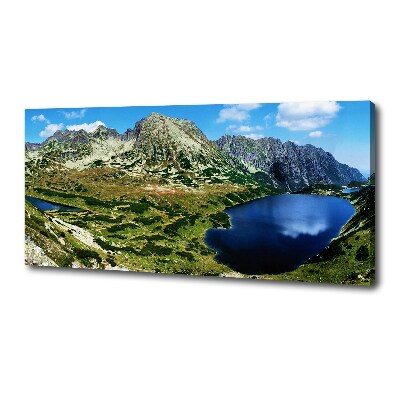 Tableau sur toile Vallée dans les montagnes