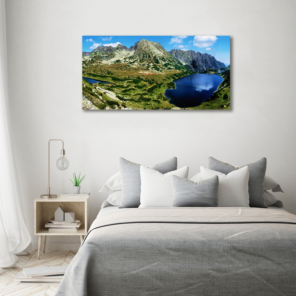 Tableau sur toile Vallée dans les montagnes