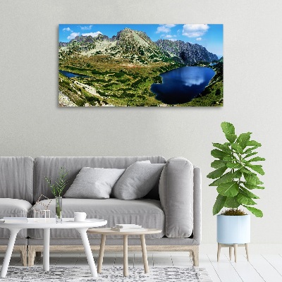 Tableau sur toile Vallée dans les montagnes