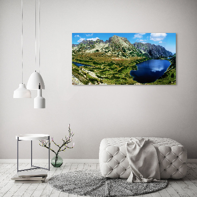 Tableau sur toile Vallée dans les montagnes