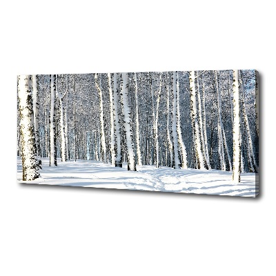 Tableau mural sur toile Forêt en hiver