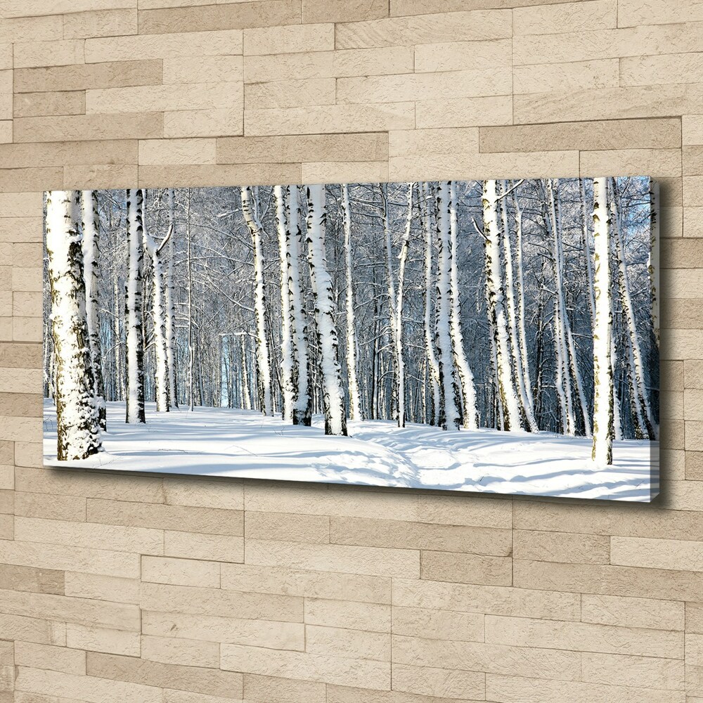 Tableau mural sur toile Forêt en hiver