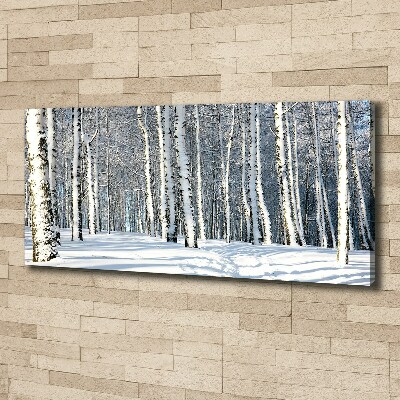 Tableau mural sur toile Forêt en hiver