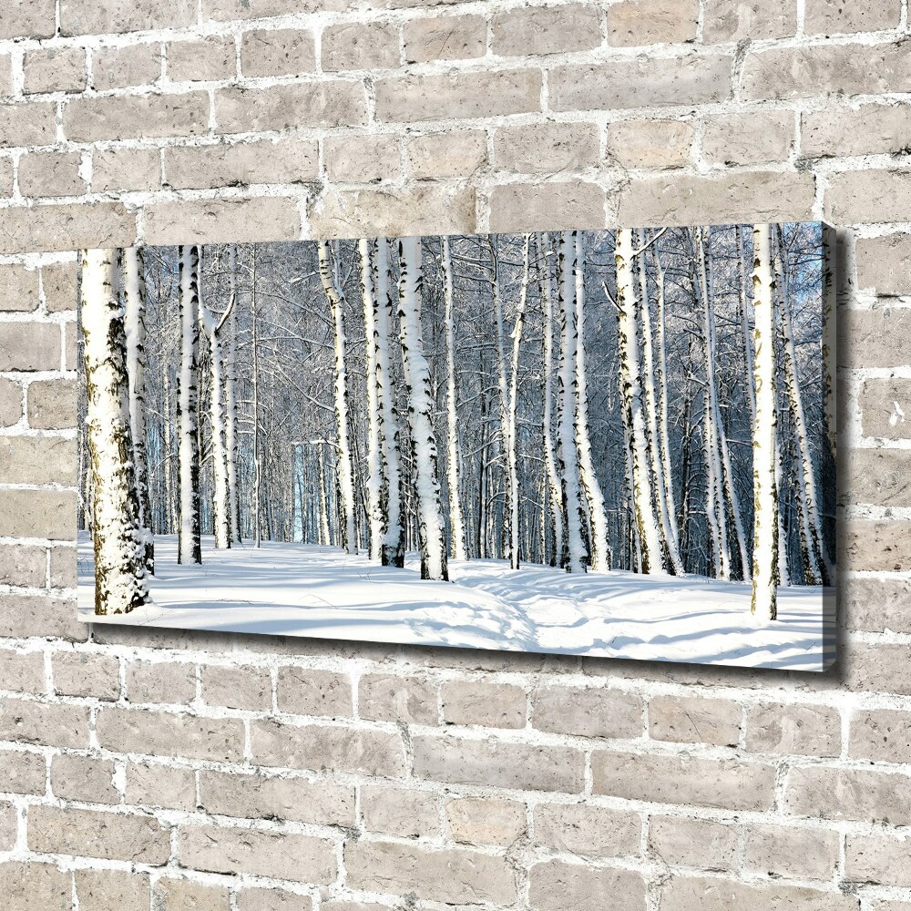 Tableau mural sur toile Forêt en hiver