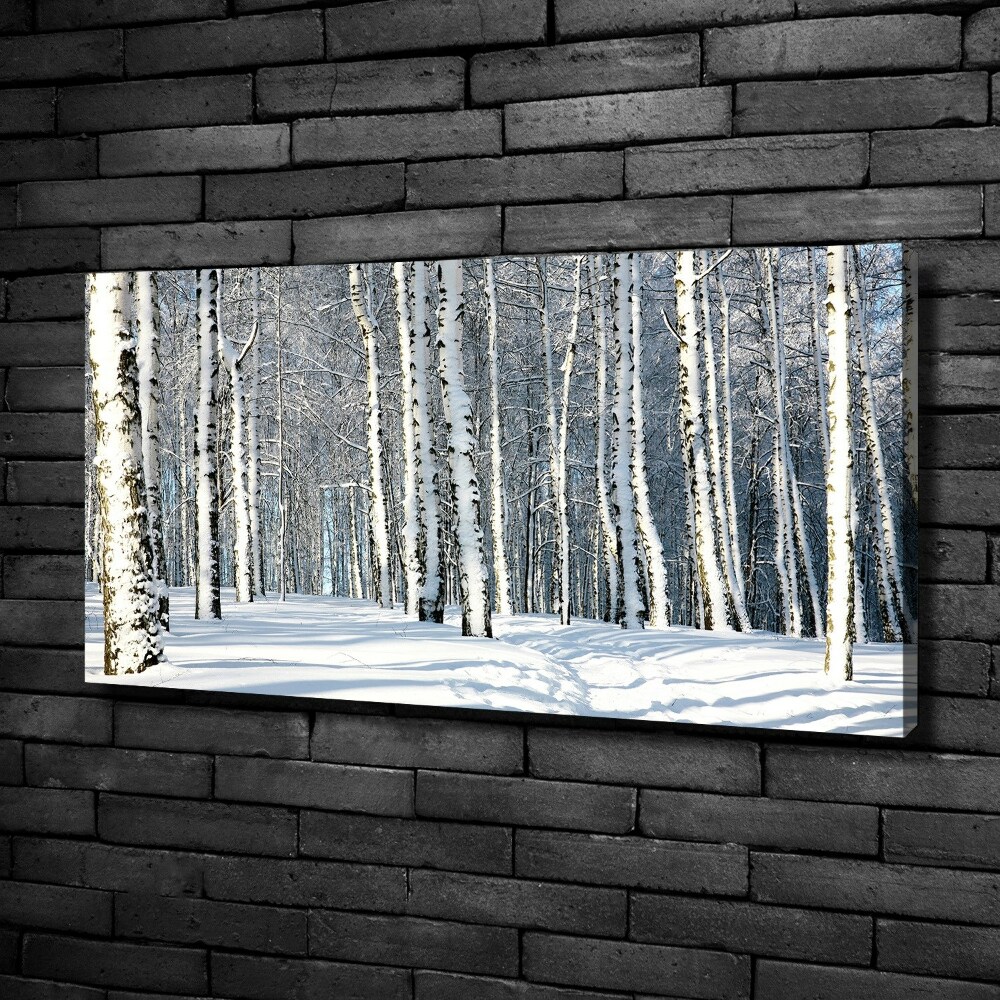 Tableau mural sur toile Forêt en hiver