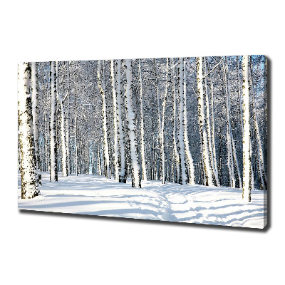 Tableau mural sur toile Forêt en hiver