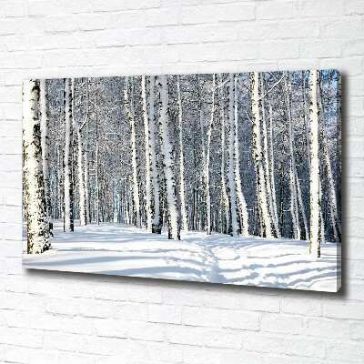 Tableau mural sur toile Forêt en hiver