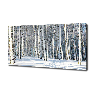 Tableau mural sur toile Forêt en hiver