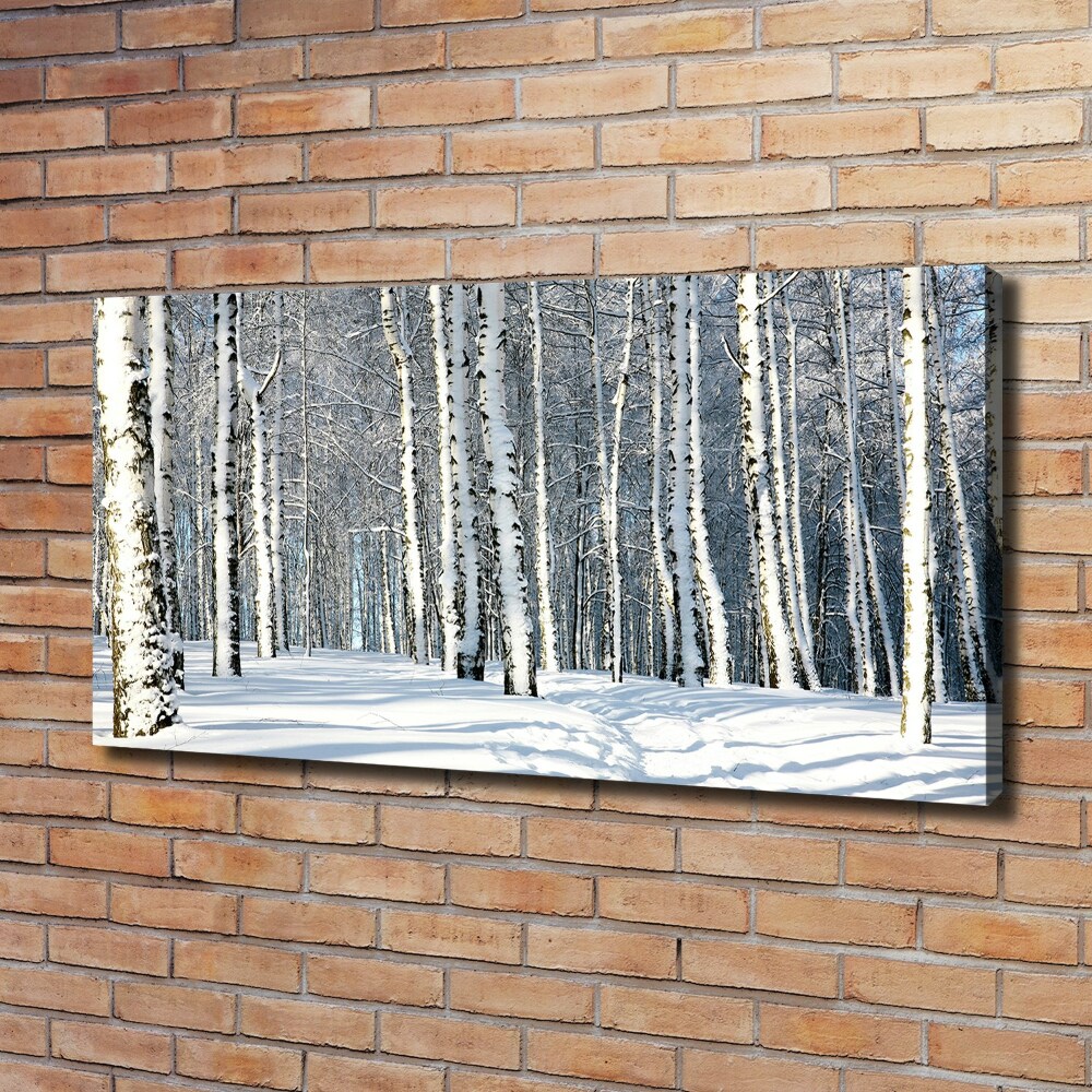 Tableau mural sur toile Forêt en hiver