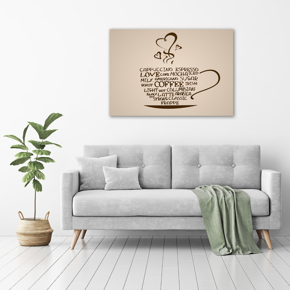 Tableau imprimé sur toile Tasse de café