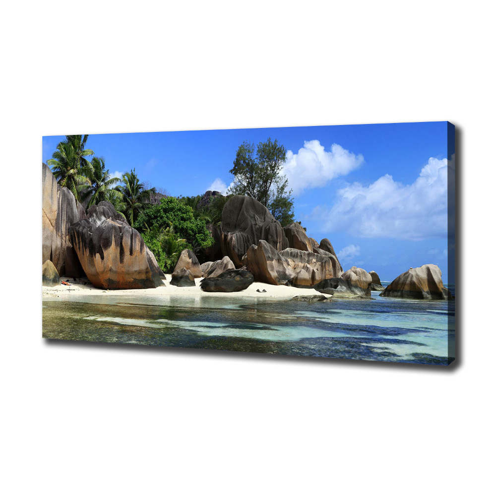 Tableau sur toile Panorama des Seychelles