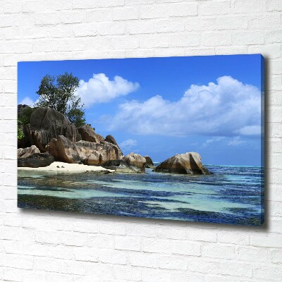 Tableau sur toile Panorama des Seychelles