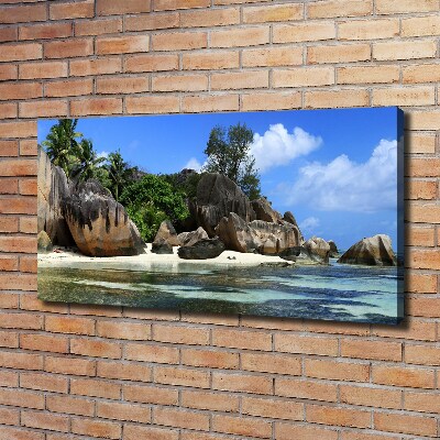 Tableau sur toile Panorama des Seychelles