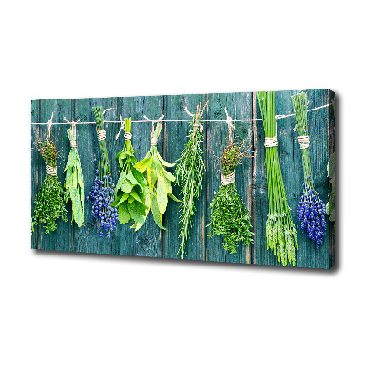 Tableau sur toile Les herbes sur un fil