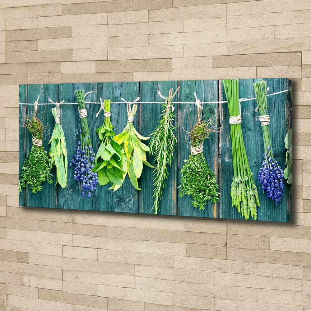 Tableau sur toile Les herbes sur un fil