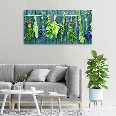 Tableau sur toile Les herbes sur un fil