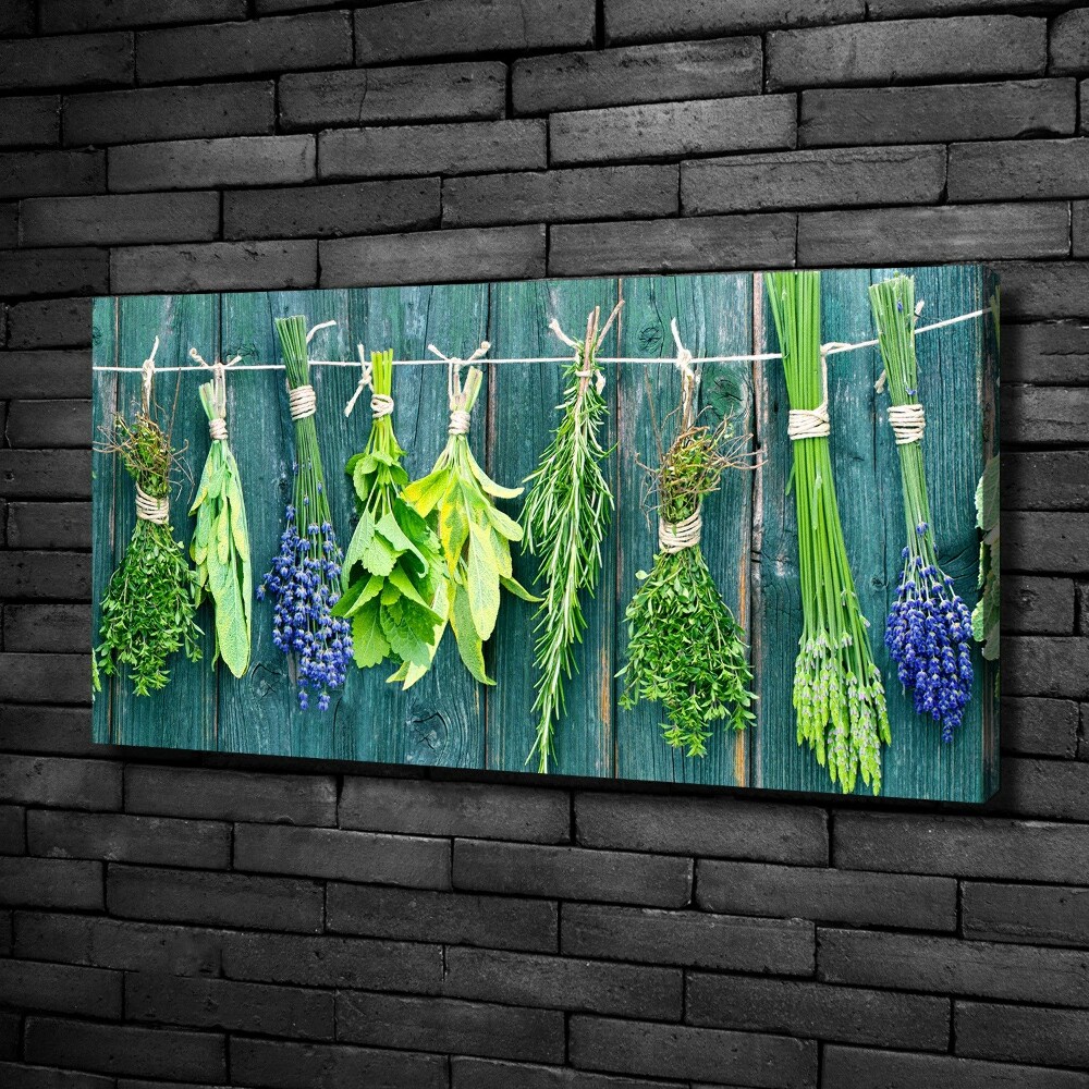 Tableau sur toile Les herbes sur un fil