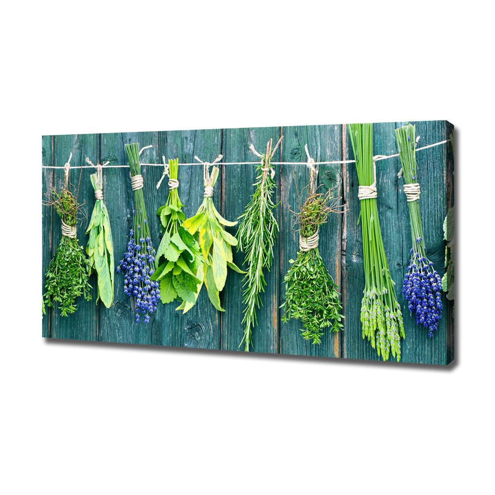 Tableau sur toile Les herbes sur un fil