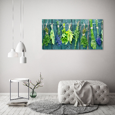 Tableau sur toile Les herbes sur un fil