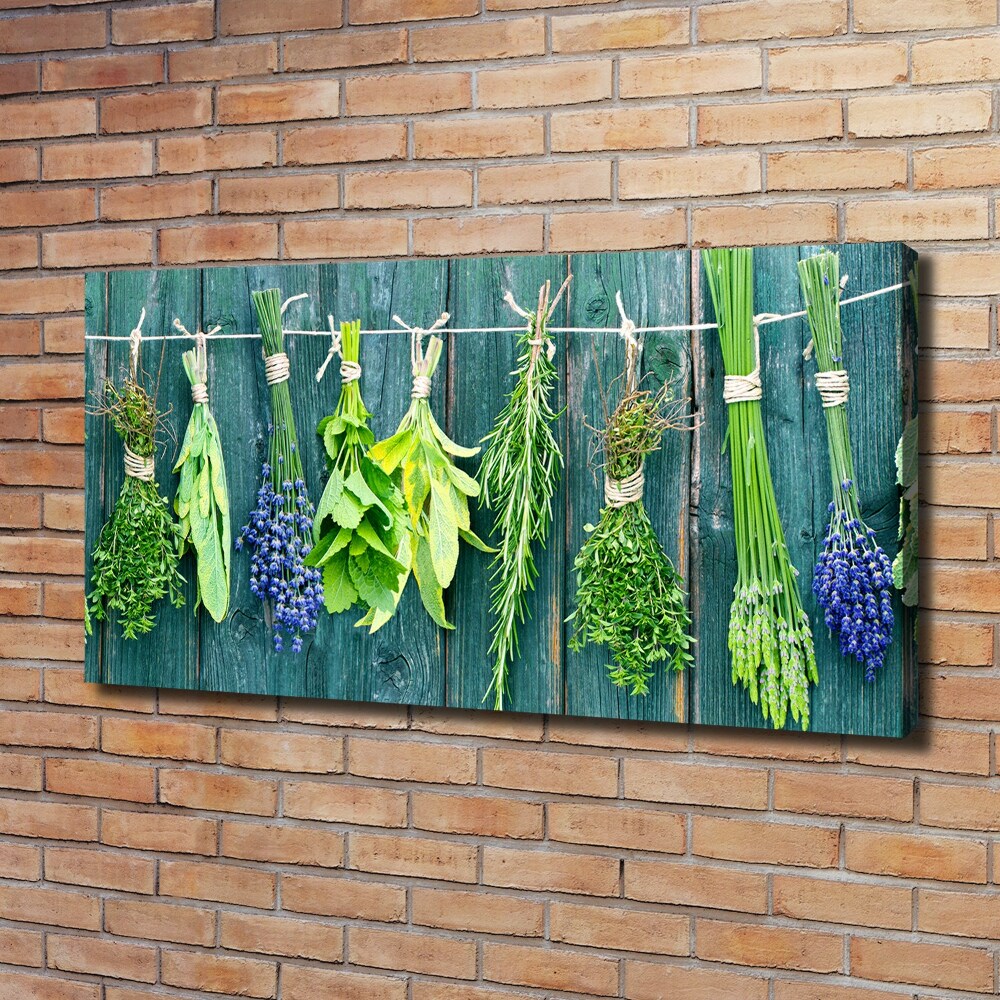 Tableau sur toile Les herbes sur un fil