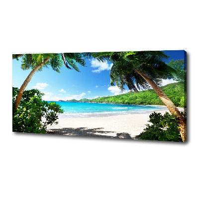 Tableau imprimé sur toile Plage des Seychelles