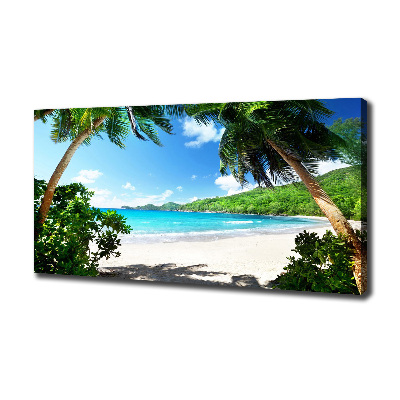 Tableau imprimé sur toile Plage des Seychelles