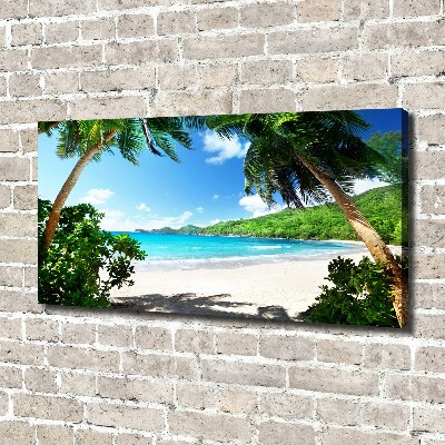 Tableau imprimé sur toile Plage des Seychelles