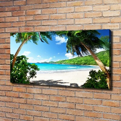 Tableau imprimé sur toile Plage des Seychelles