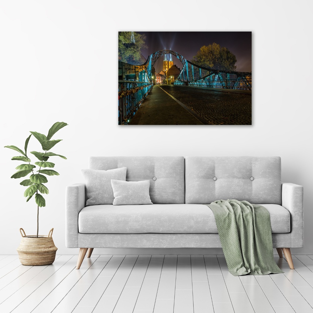 Tableau imprimé sur toile Pont des amoureux