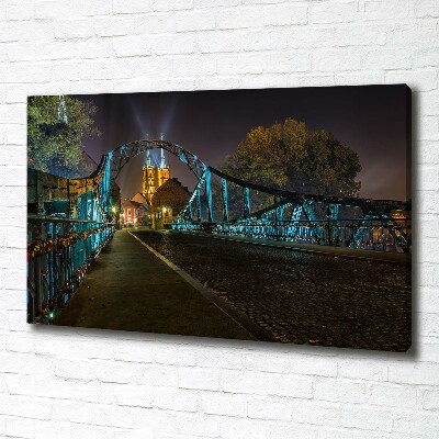 Tableau imprimé sur toile Pont des amoureux