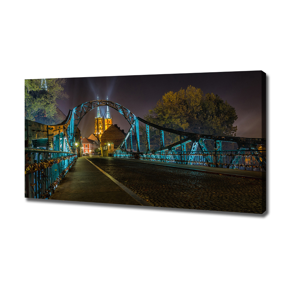 Tableau imprimé sur toile Pont des amoureux