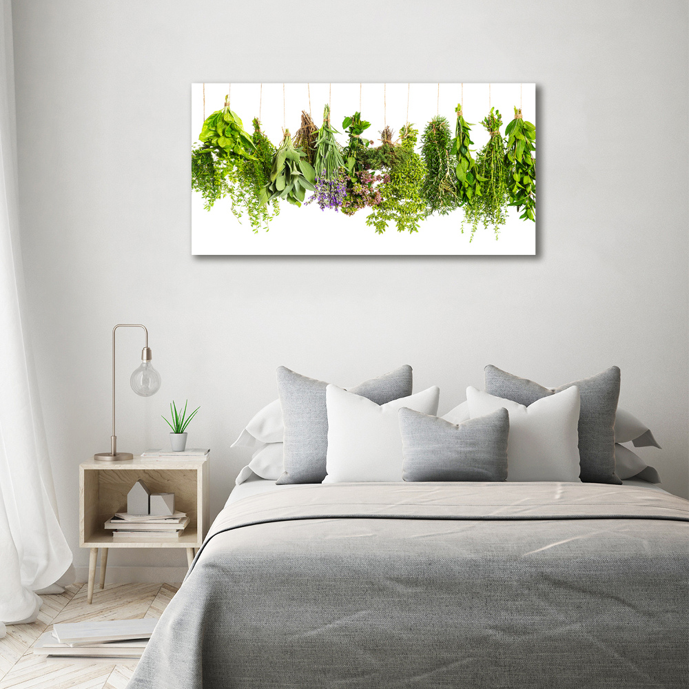 Tableau mural sur toile Herbes sur une ficelle