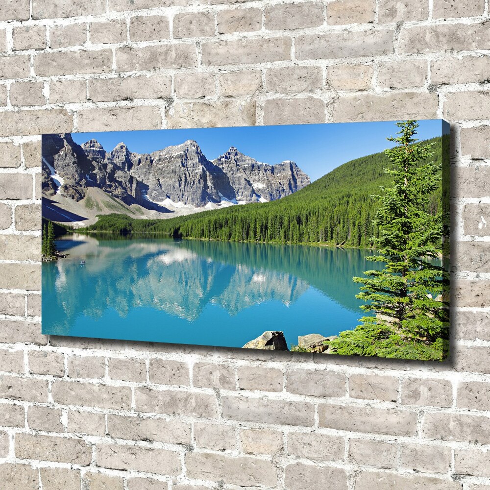 Tableau toile imprimée Lac de montagne