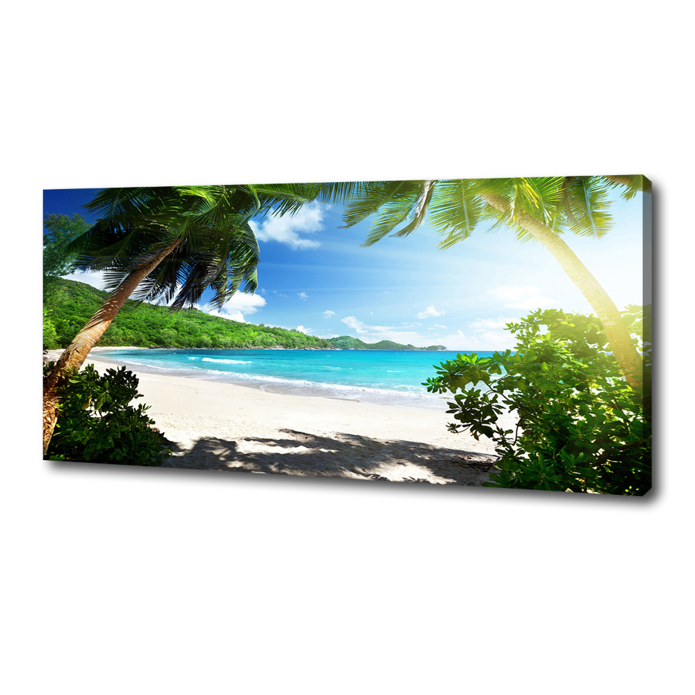 Tableau imprimé sur toile Plage des Seychelles