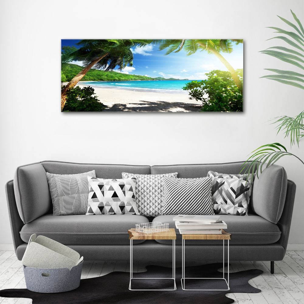 Tableau imprimé sur toile Plage des Seychelles