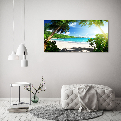 Tableau imprimé sur toile Plage des Seychelles