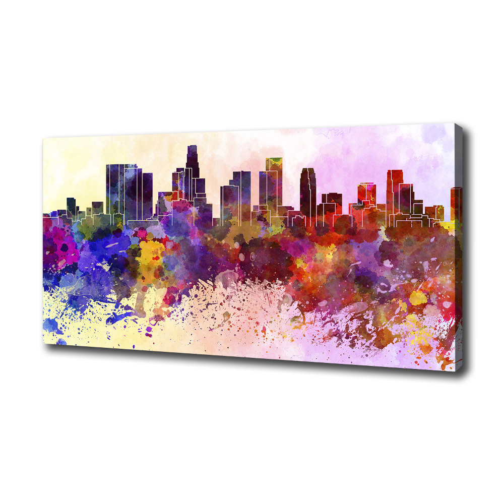 Tableau toile imprimée Los Angeles en couleurs