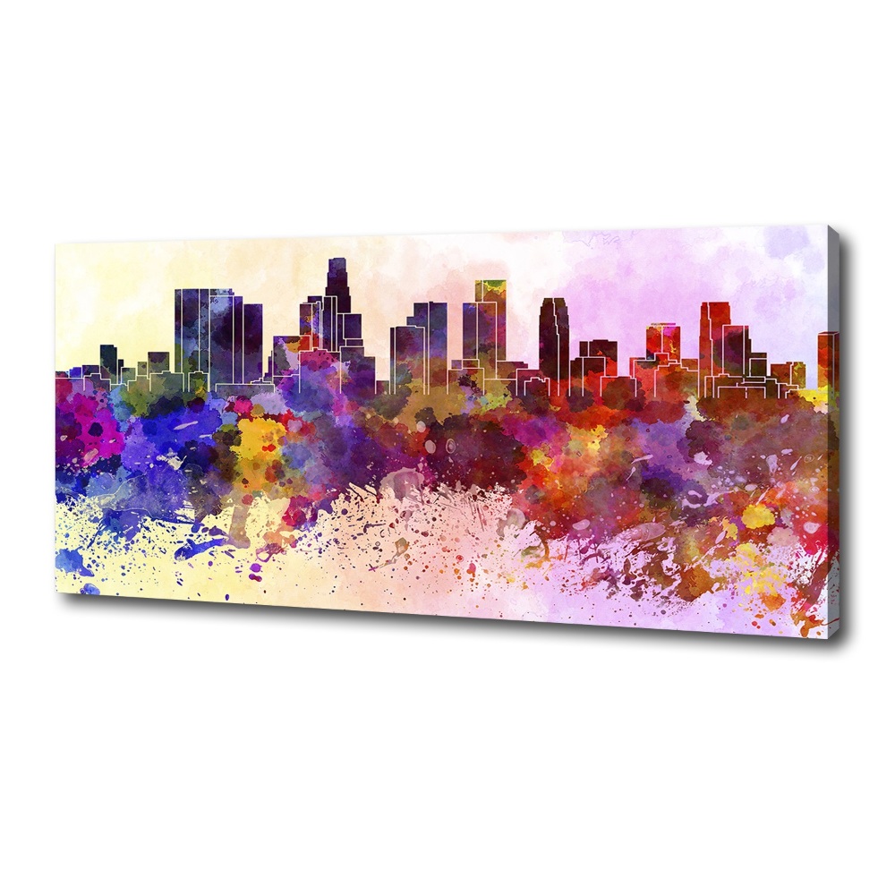 Tableau toile imprimée Los Angeles en couleurs