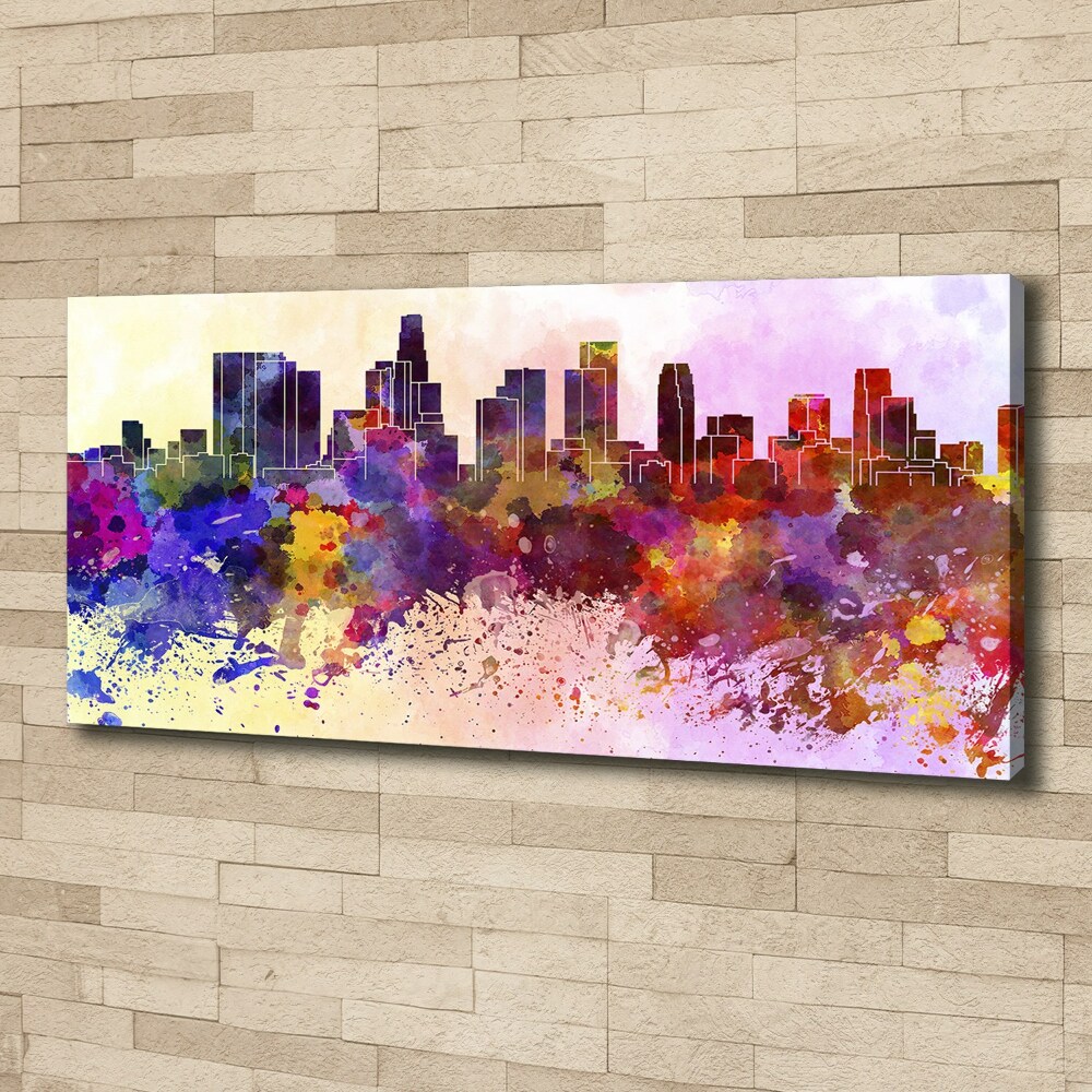 Tableau toile imprimée Los Angeles en couleurs