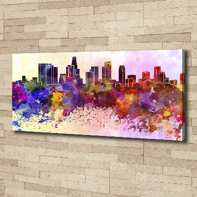 Tableau toile imprimée Los Angeles en couleurs