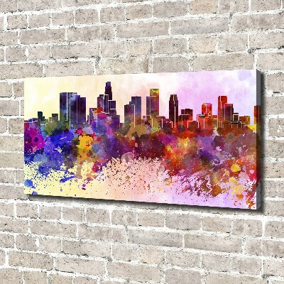 Tableau toile imprimée Los Angeles en couleurs