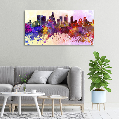 Tableau toile imprimée Los Angeles en couleurs