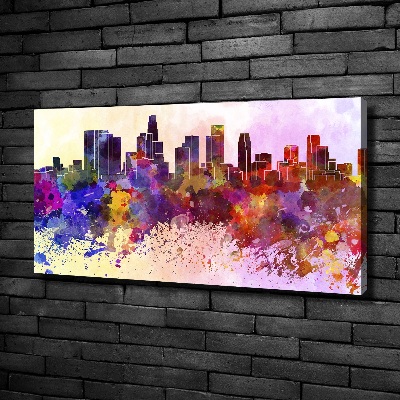 Tableau toile imprimée Los Angeles en couleurs