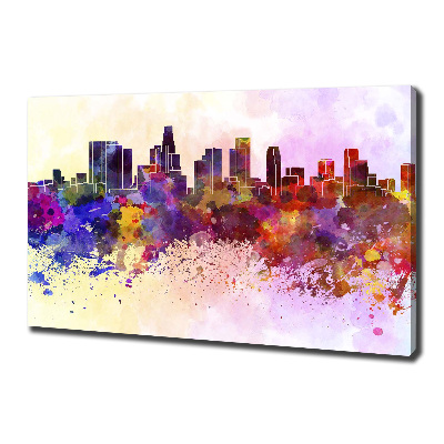 Tableau toile imprimée Los Angeles en couleurs