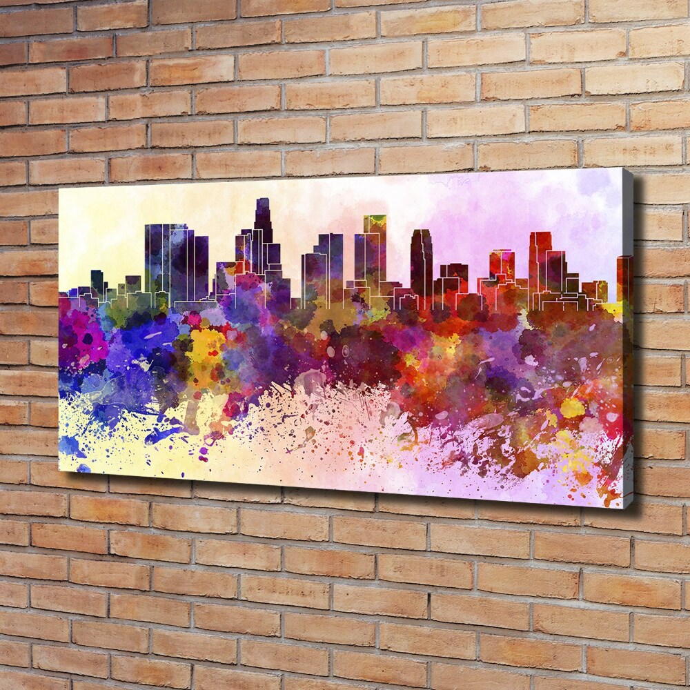 Tableau toile imprimée Los Angeles en couleurs