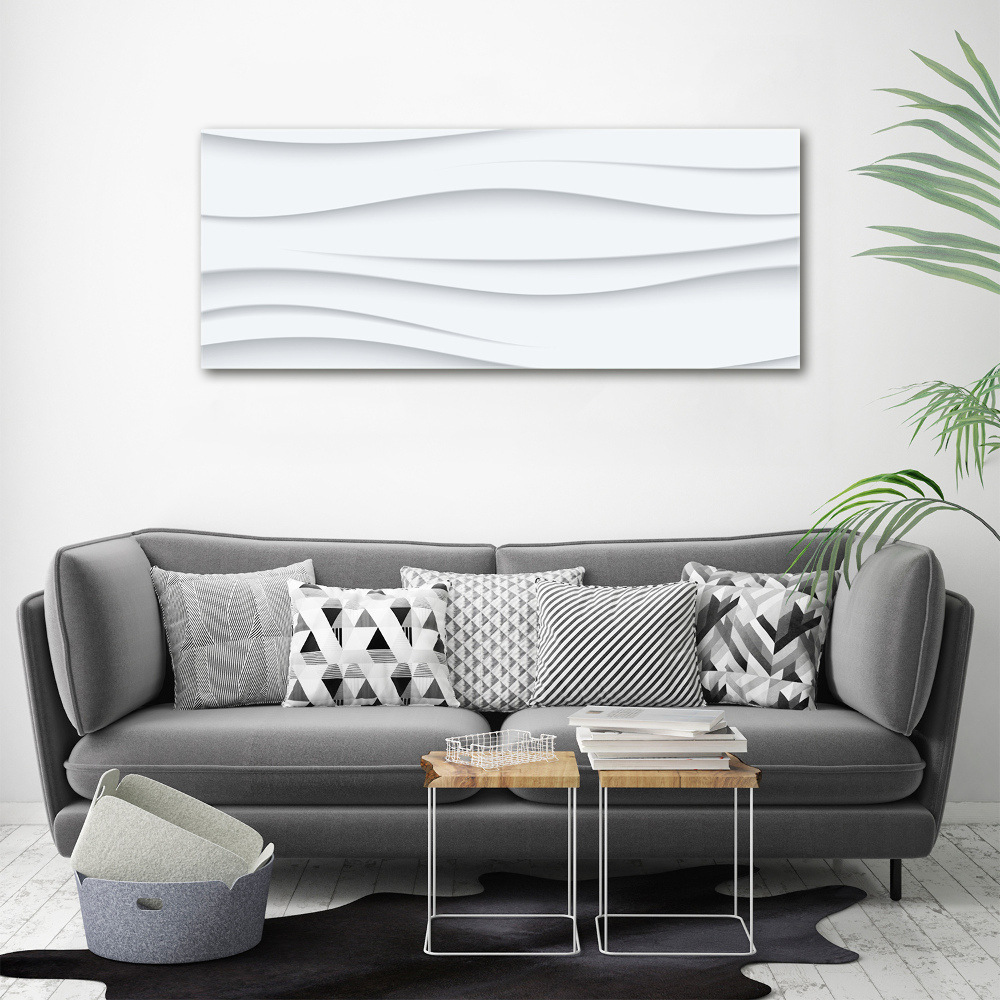 Tableau sur toile Fond 3D blanc abstrait