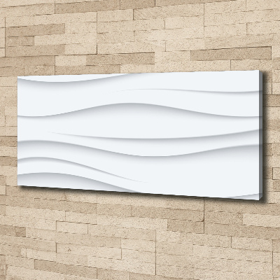 Tableau sur toile Fond 3D blanc abstrait