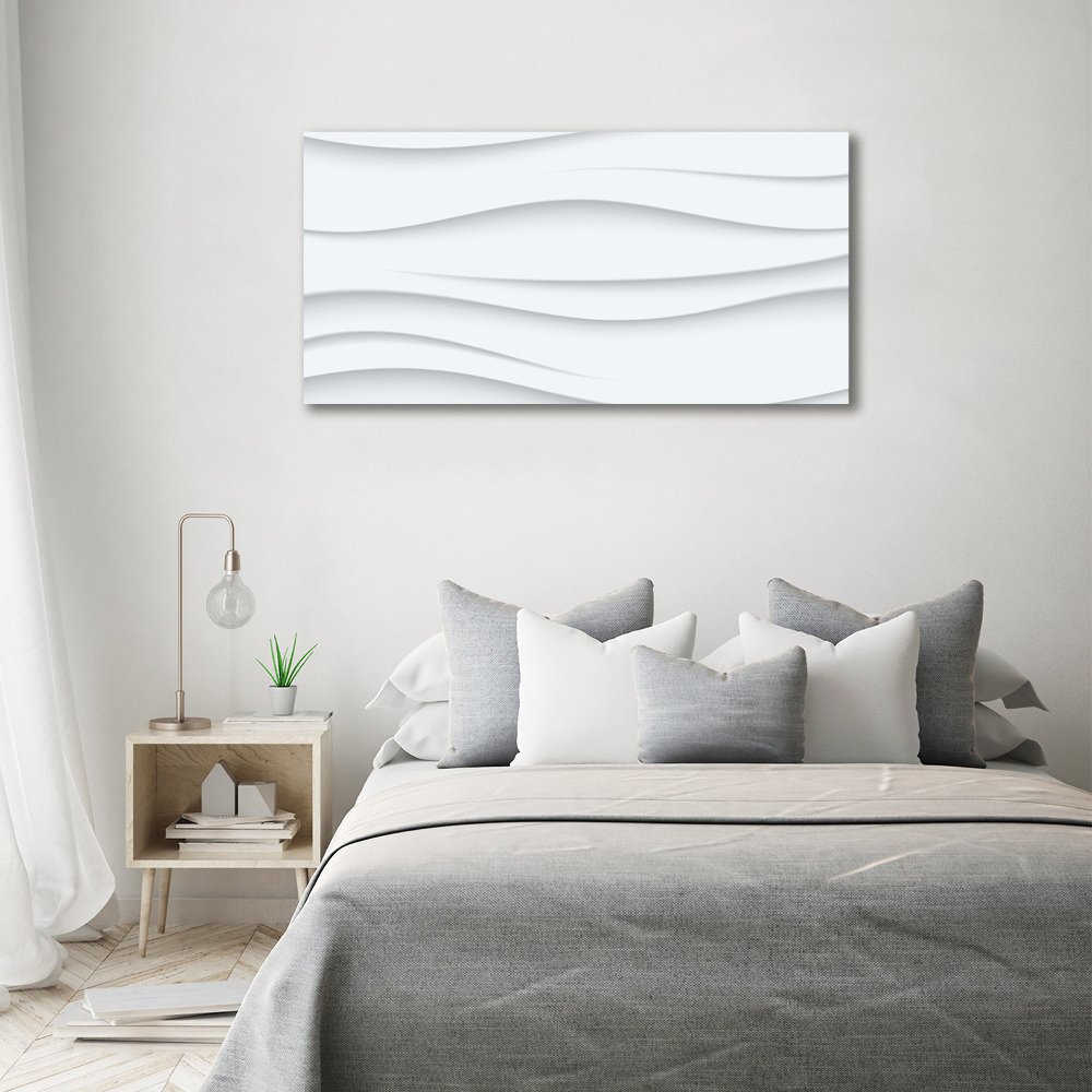 Tableau sur toile Fond 3D blanc abstrait