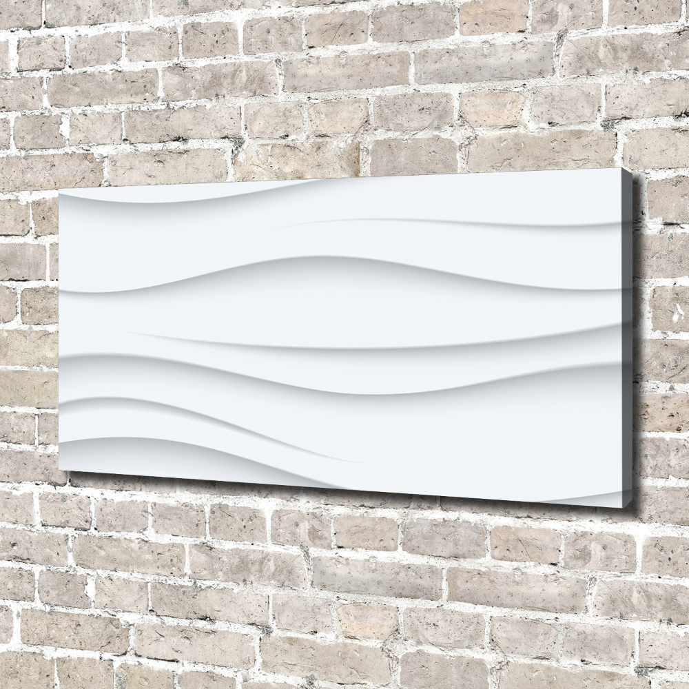 Tableau sur toile Fond 3D blanc abstrait